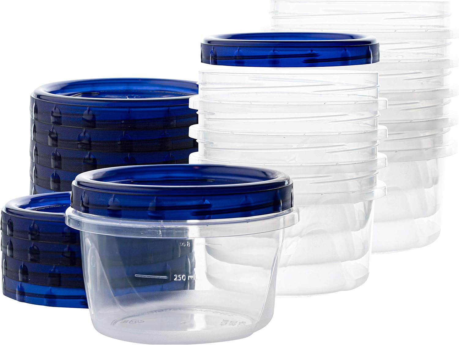 Prep & Savour [16 Oz 10 Pack] Twist Top Deli Containers Clear Bottom ...